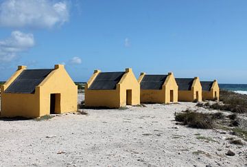 Slavenhuisjes op Bonaire van Brenda Verboekend