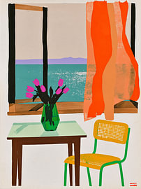 Fenster zum Meer – Farbenfrohes Interieur von Marco Müller-Vo