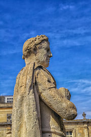 Statue of Julius Caesar at the Roman Baths in Bath
