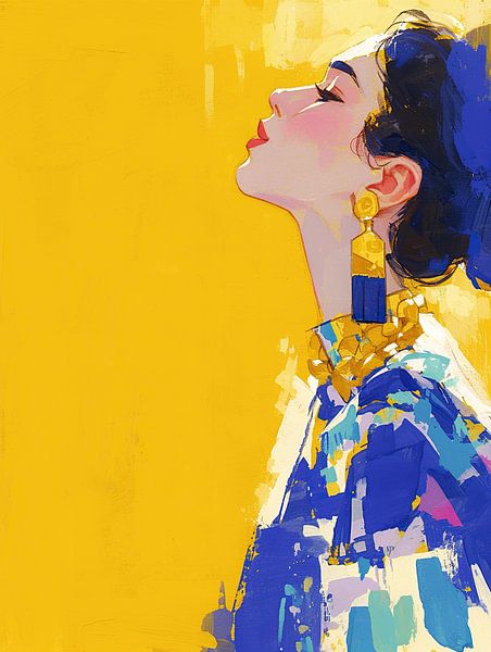 Women's portrait | Ethereal Elegance by Eye catching paintings