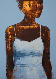 Weibliche Figur | Rustikale Aura von Wunderbare Kunst