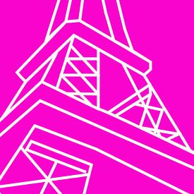Eiffelturm in Rosa von Pincello Studio