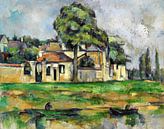 Cezanne, Oevers van de Marne - 1888 van Atelier Liesjes thumbnail
