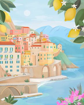 Amalfikust, Italië van Petra Lizde