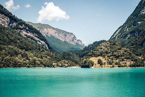 Lago di Tenno in Trentino, Italië