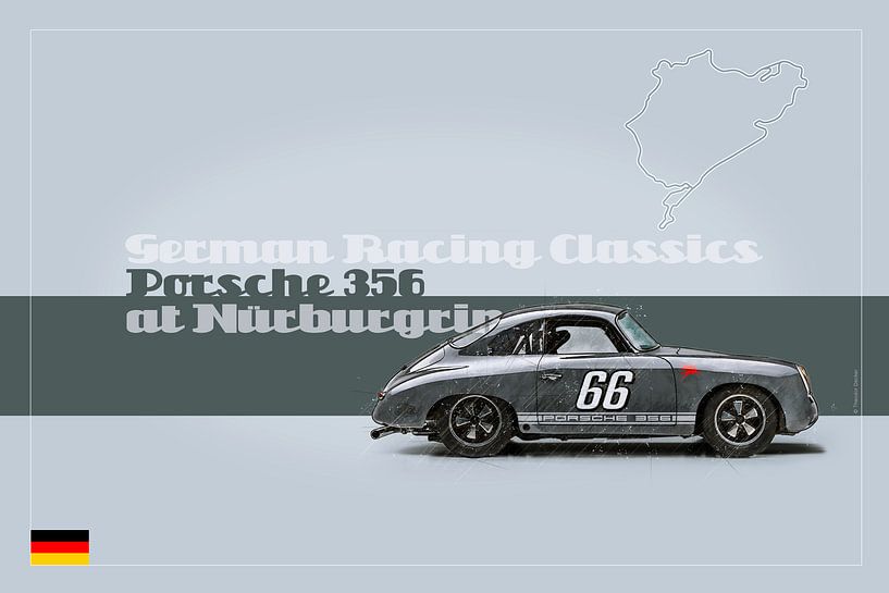 Porsche 356 at Nürburgring von Theodor Decker