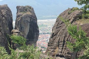 Meteora - Blick ins Tal / Kalambaka