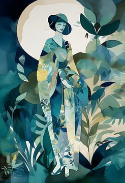 Botanical woman by Artsy