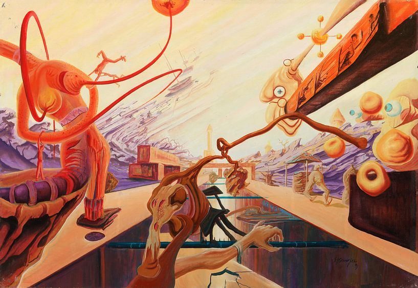 Surrealer Weg von Art Demo