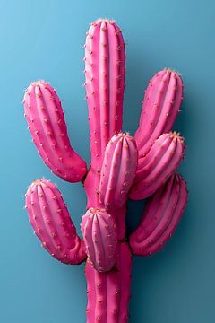 Pink cactus by haroulita