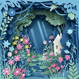 Zauberhaftes Waldhäuschen Märchen von Evelin