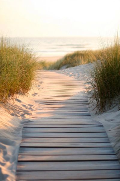 Beach path by the sea by Poster Art Shop