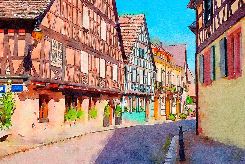 Colmar town, France par Ariadna de Raadt-Goldberg