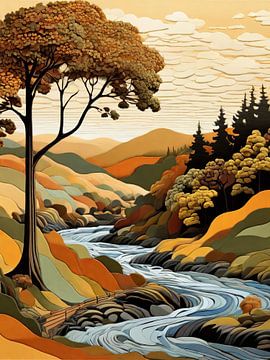 Autumn River by TOAN TRAN