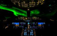 Aurora Borealis vanuit de Cockpit van Jack Swinkels thumbnail