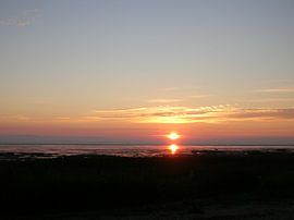Coucher de soleil flamboyant à Emmerlev Klev, Danemark 2