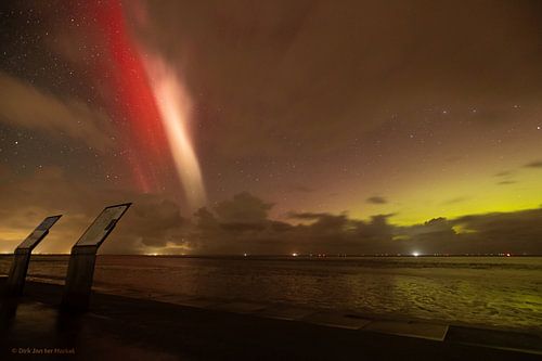 Noorderlicht bij de Bantshoek (Lauwersoog)