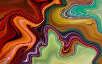 Abstract art - fire and ice