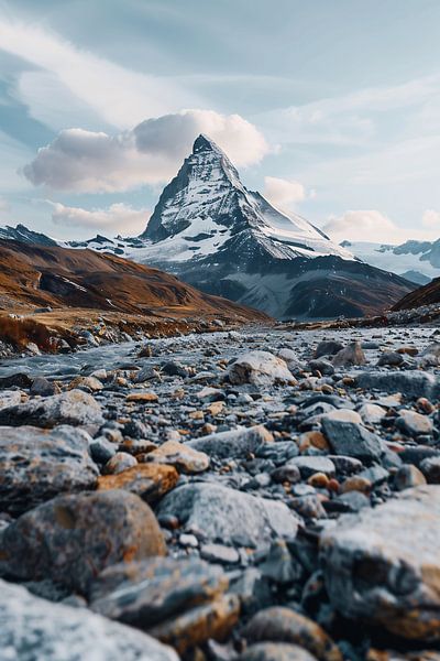 Alpenzauber: Ein Berg erwacht von fernlichtsicht
