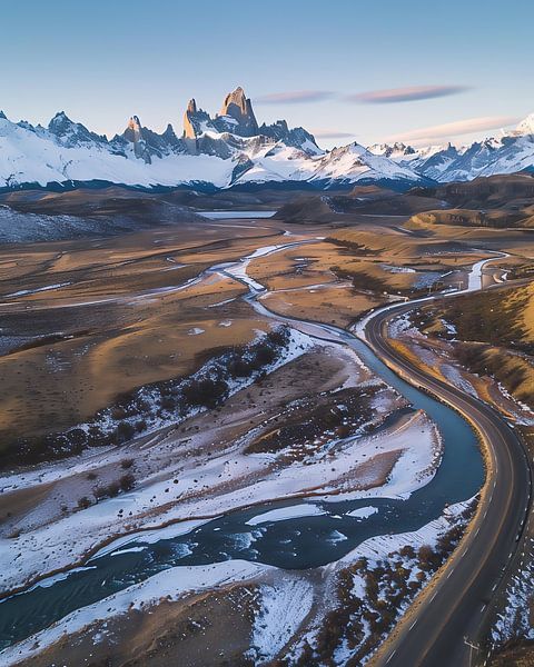 Luchtspektakel van fernlichtsicht