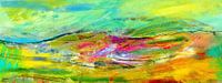 art pastel - mountain landscape
