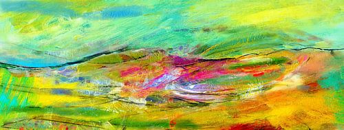kunstpastel - berglandschap