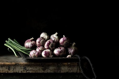 Stil leven met knoflook