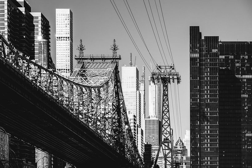 New York - Queensboro Bridge (schwarzweiß) von Sascha Kilmer