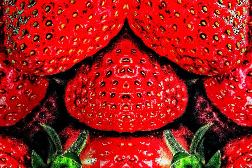 Fruits interdits (fraises de chambre) par Ruben van Gogh - smartphoneart