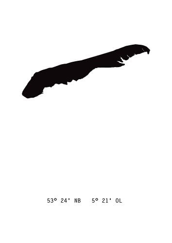 Poster Plattegrond Terschelling