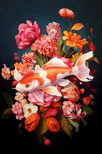 a Koi Carp Still Life