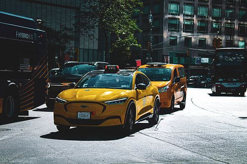 Special mustang taxi in new york