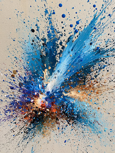 Blauwe Kleurexplosie