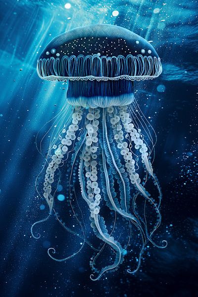 Delft Blue Wadden Sea Jellyfish by Studio Ypie
