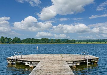 Waterparadijs Mecklenburg Lake District van Peter Eckert