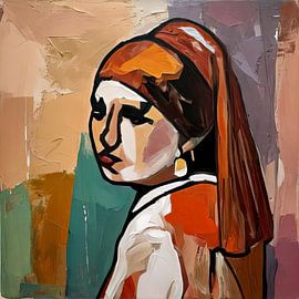 Abstrakte Vision von The Girl with the Pearl Earring 2