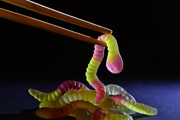 Delicious fruit worms