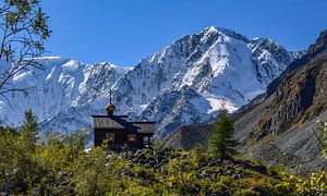 En haut des montagnes de l'Altai sur Jarne Buttiens