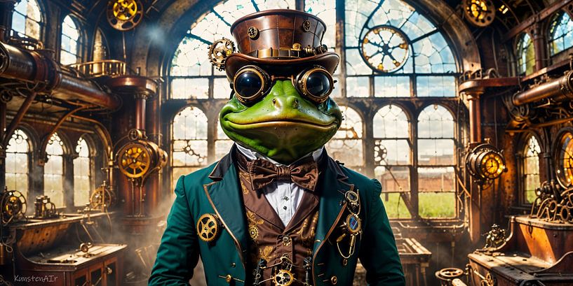 Steampunk-Frosch von KunstenAIr