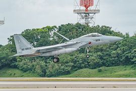 Landung einer japanischen McDonnell Douglas F-15J Eagle. von Jaap van den Berg