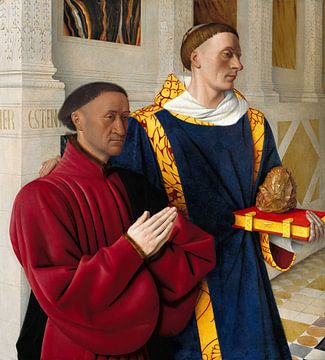 Etienne Chevalier mit dem heiligen Stephanus, Jean Fouquet