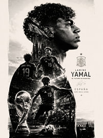 Affiche de football de Lamine Yamal (Espagne) sur ANGGA HERMAWAN WIDODO