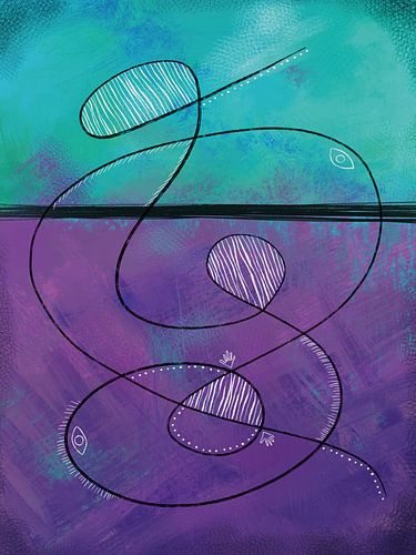 Kreet in de vroege ochtend tribal art