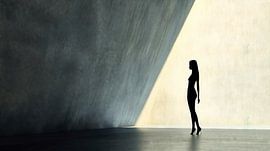 Vrouw in overgang naar het licht