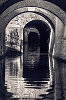 Binnendieze 's-Hertogenbosch zwartwit