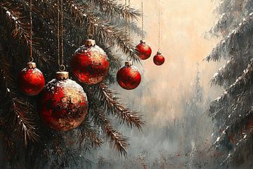Kerstmis | Glanzende Kerstversiering van Kunst Kriebels