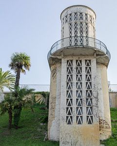 Tour d'ascenseur française et palmier sur Jonai