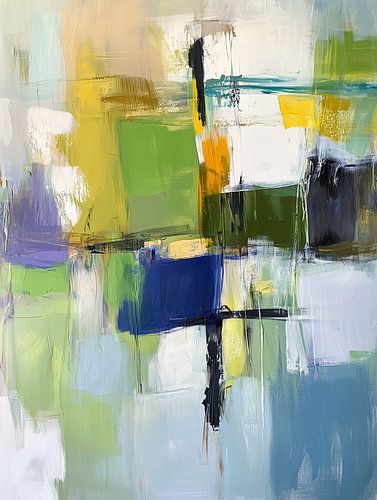 Geometrische vormen in zachte kleuren