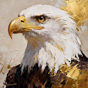 Feathers of Authority - Weißkopfseeadler 2 von Johannas Art Creations