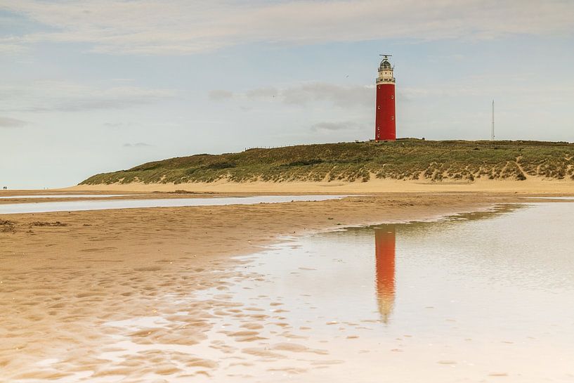 the red lighthouse of Texel by Meindert Marinus